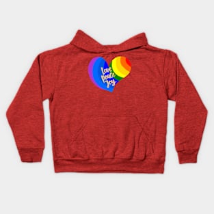 love peace and joy Kids Hoodie